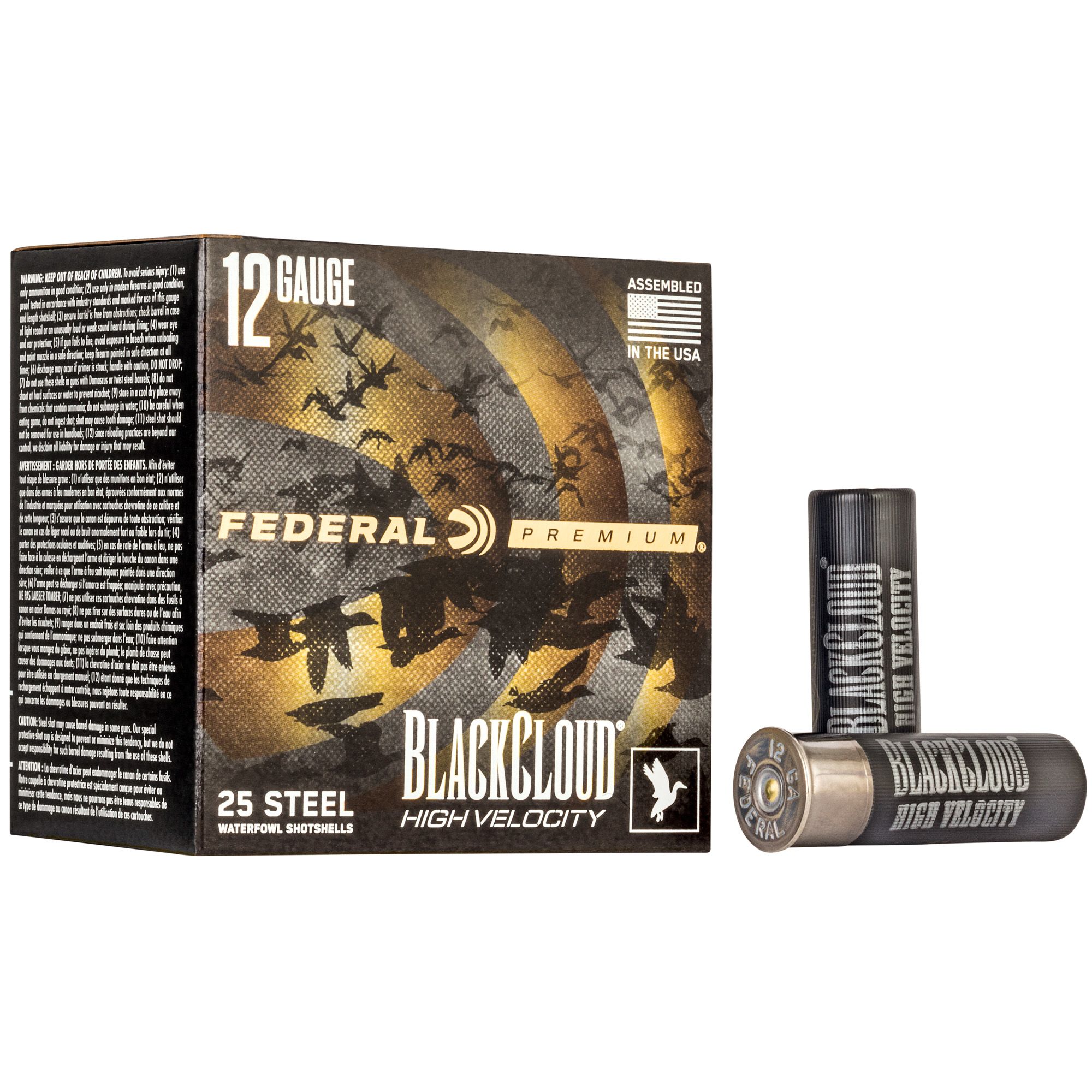 FED BLK CLOUD 12GA 3″ #3 HV 25/250