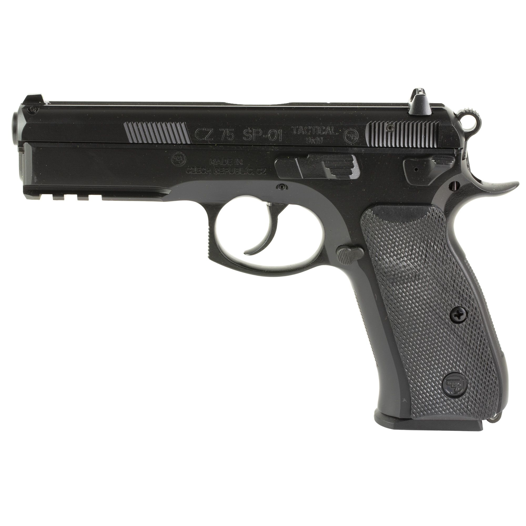 CZ 75 SP-01 TAC 9MM 4.6″ BLK 10RD FO