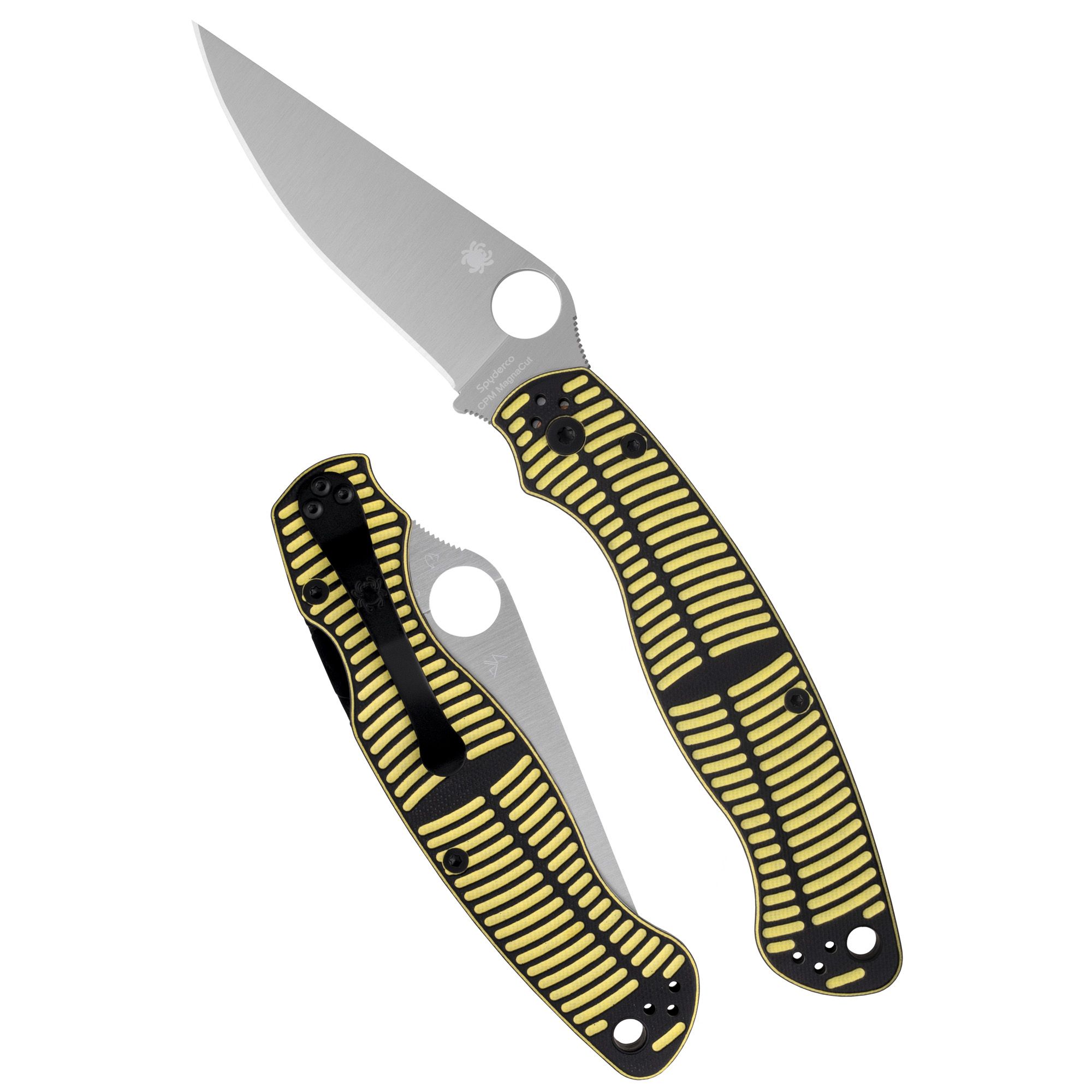 SPYDERCO MILITARY 2 SALT 4″ YLW/BLK