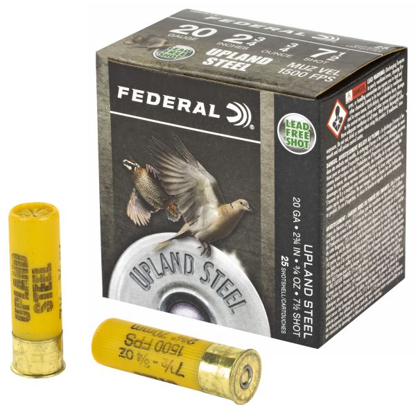 FED UPLND STL 20GA 2.75″ #7.5 25/250