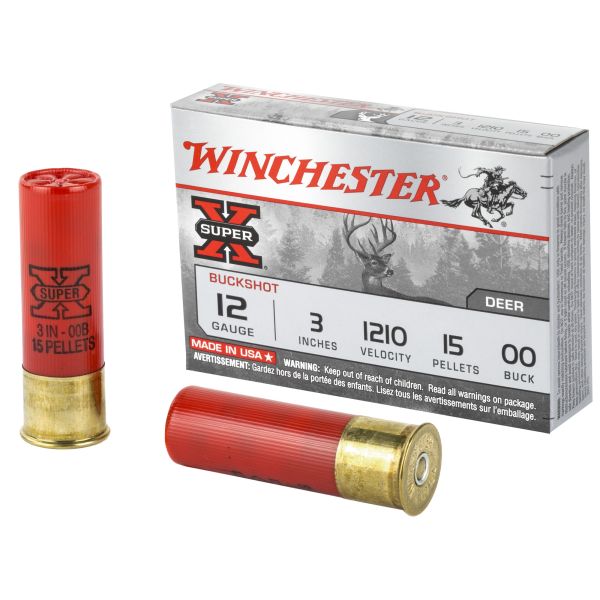 WIN SUPERX 12GA 3″ 00BK 15P 5/250