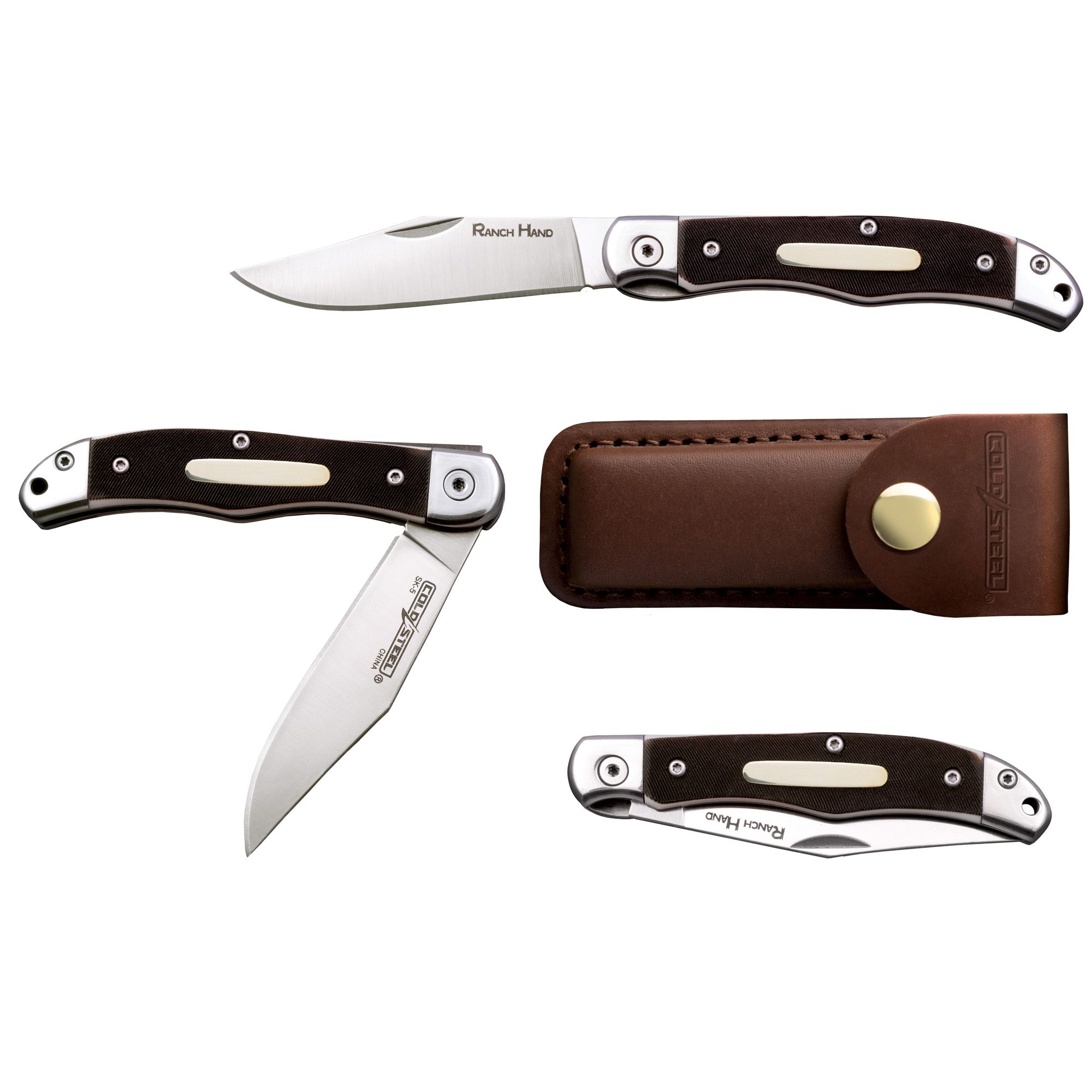 COLD STEEL RANCH HAND 3″ BONE/SLV