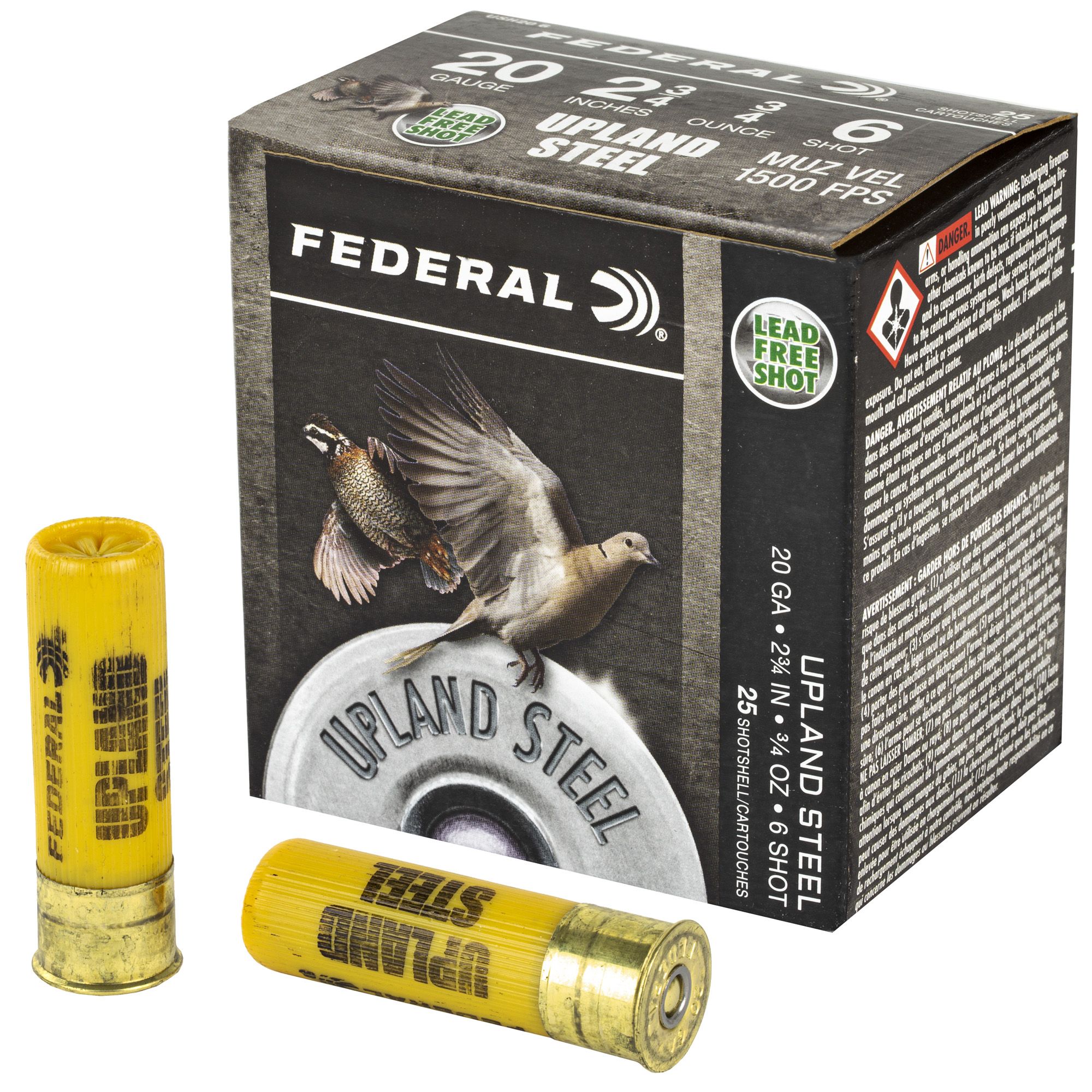 FED UPLND STL 20GA 2.75″ #6 25/250