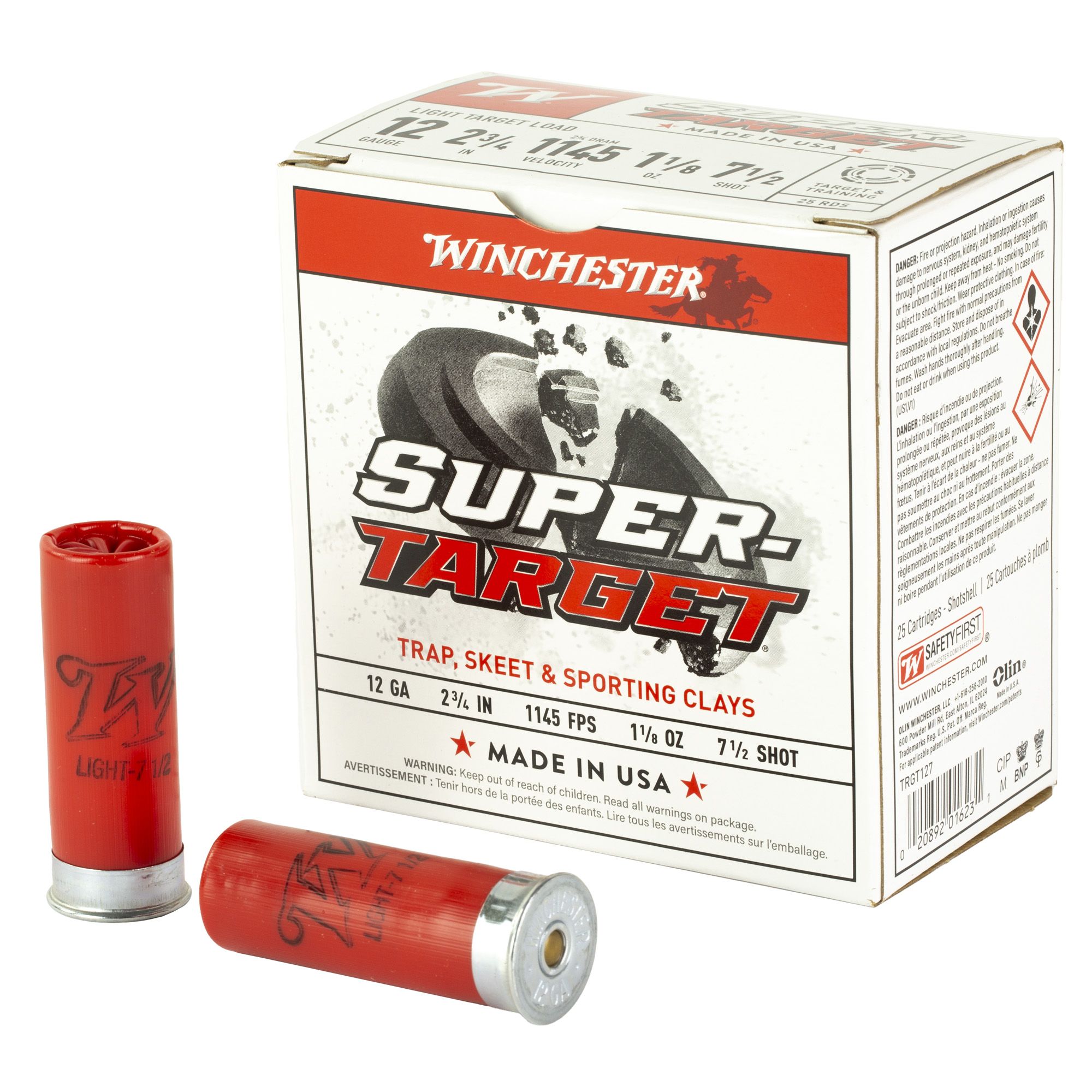 WIN SUPRTRGT 12GA 2.75″ #7.5 25/250