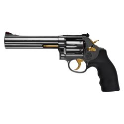 S&W 686-6 357MAG 6″ 6RD BLK CHRM/GLD