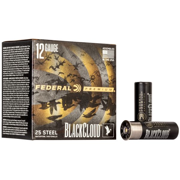 FED BLK CLOUD 12GA 3″ BB 25/250