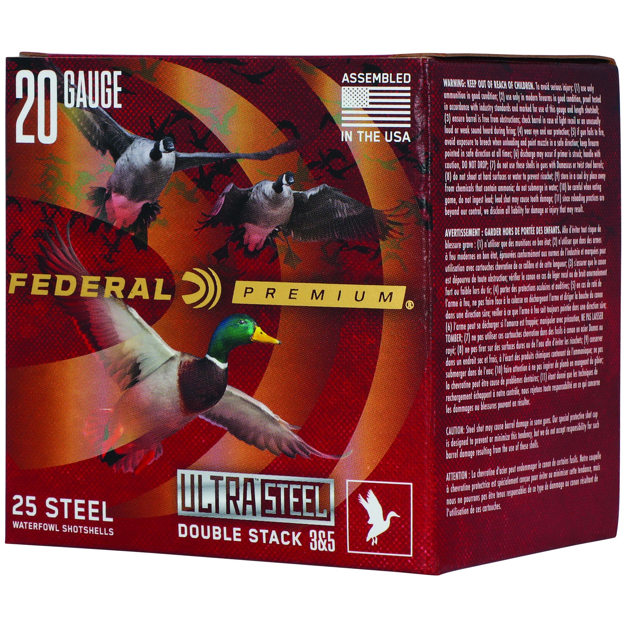 FED ULT STL 20GA 3″ 1OZ #3/#5 25/250