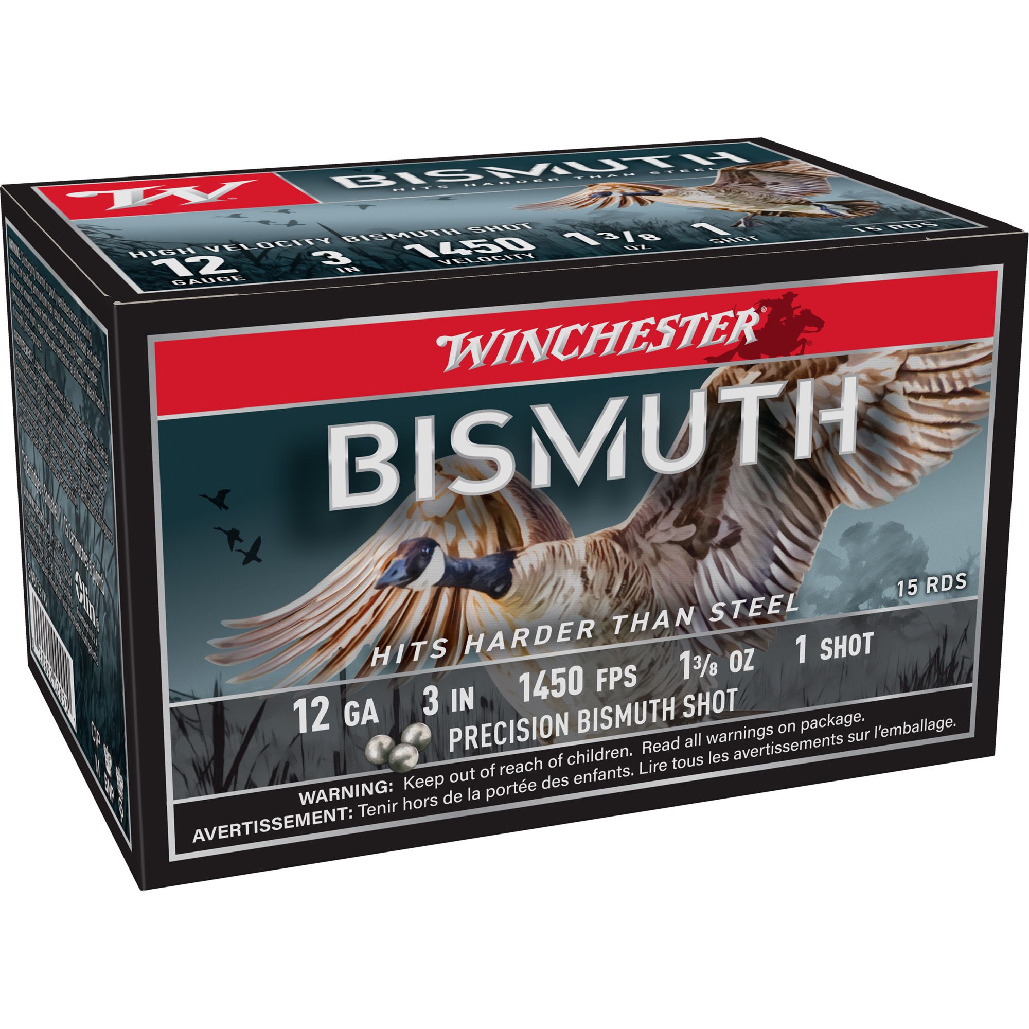 WIN BISMUTH 12GA 3″ #1 15/150