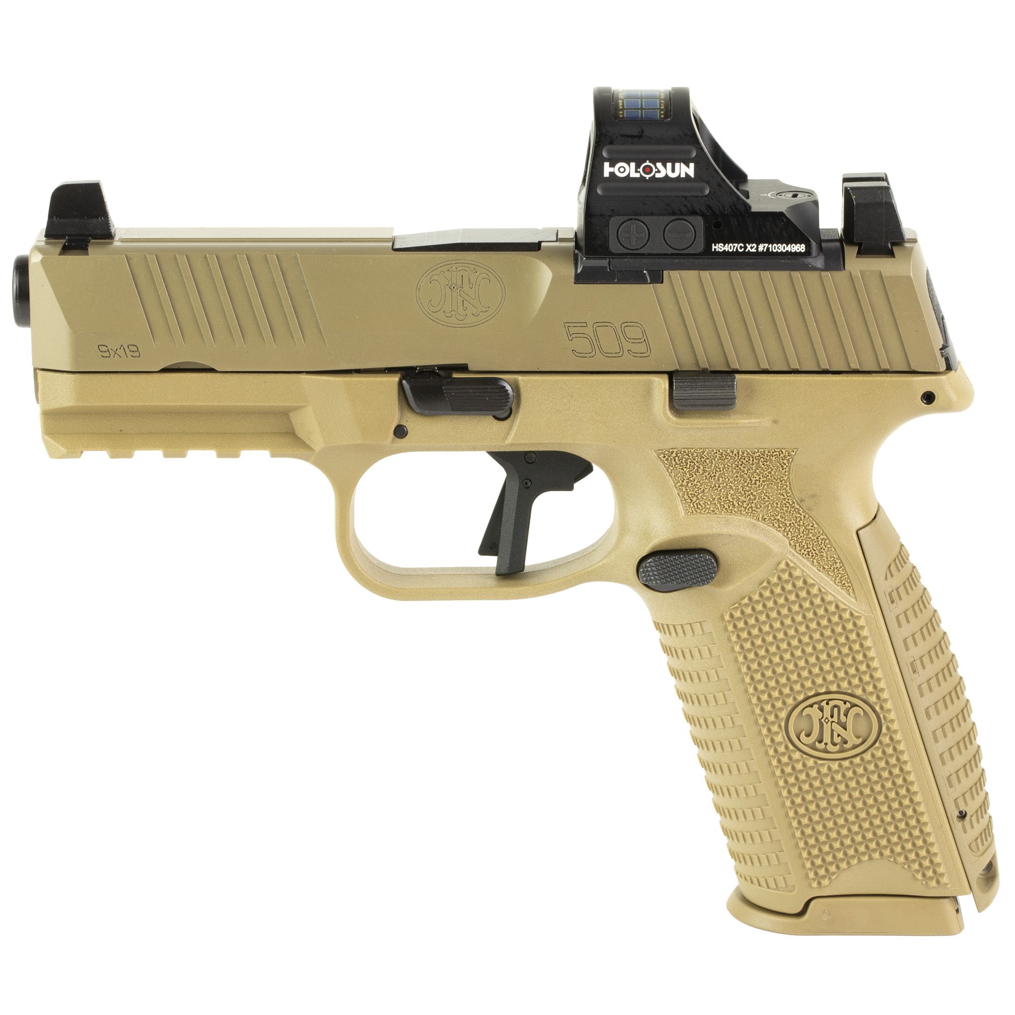 FN 509 MRD 4″ 9MM 17RD HSN 407C FDE