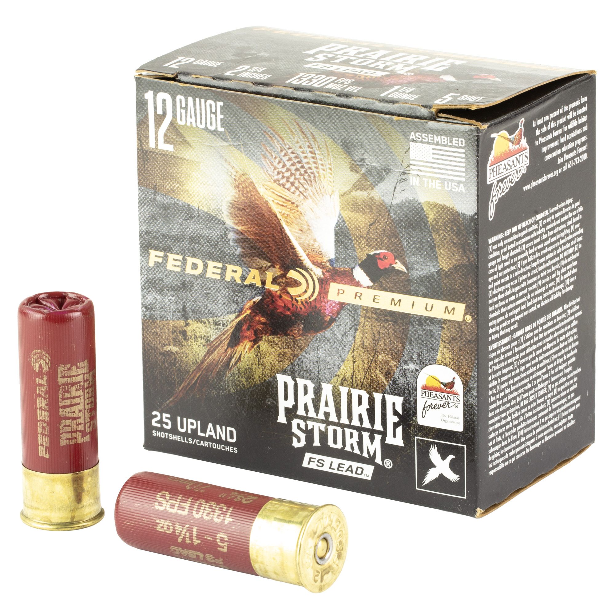 FED PR STRM 12GA 2.75″ #5 25/250