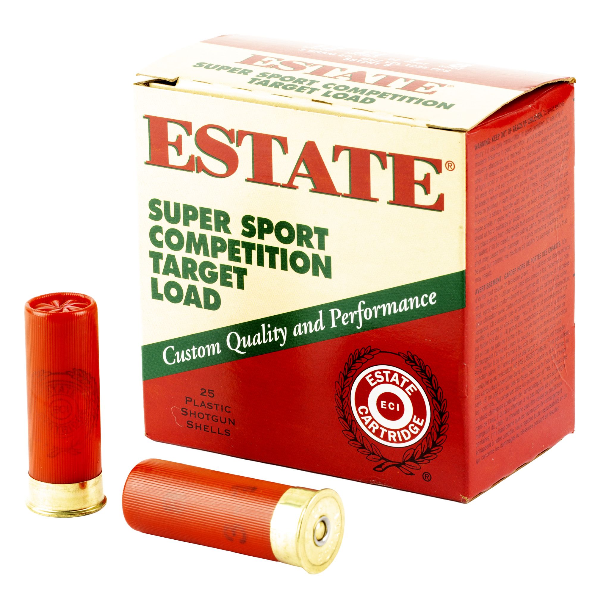 FED ESTATE SS 12GA 2.75″ #8 1 OZ 25/