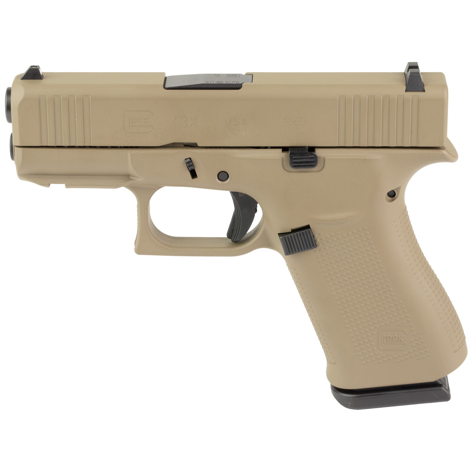 GLOCK 43X 9MM 10RD FS FDE