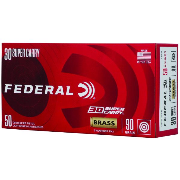 FED CHAMP 30 SUPER CARRY 90GR FMJ