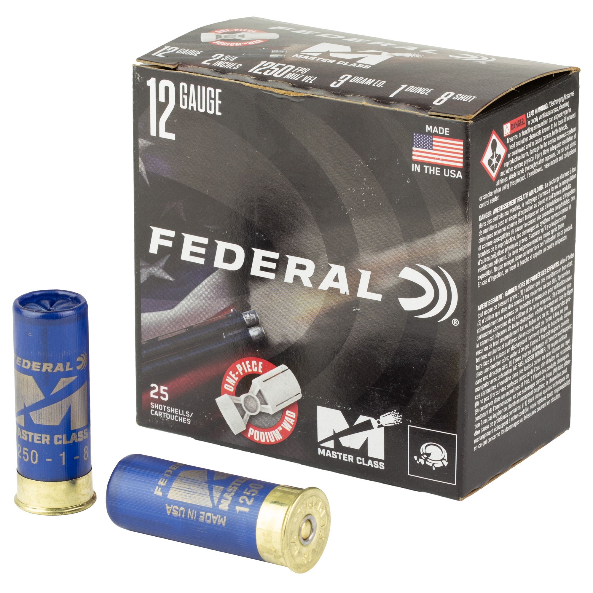 FED MASTER CLASS 12GA 2.75″ 1OZ #8