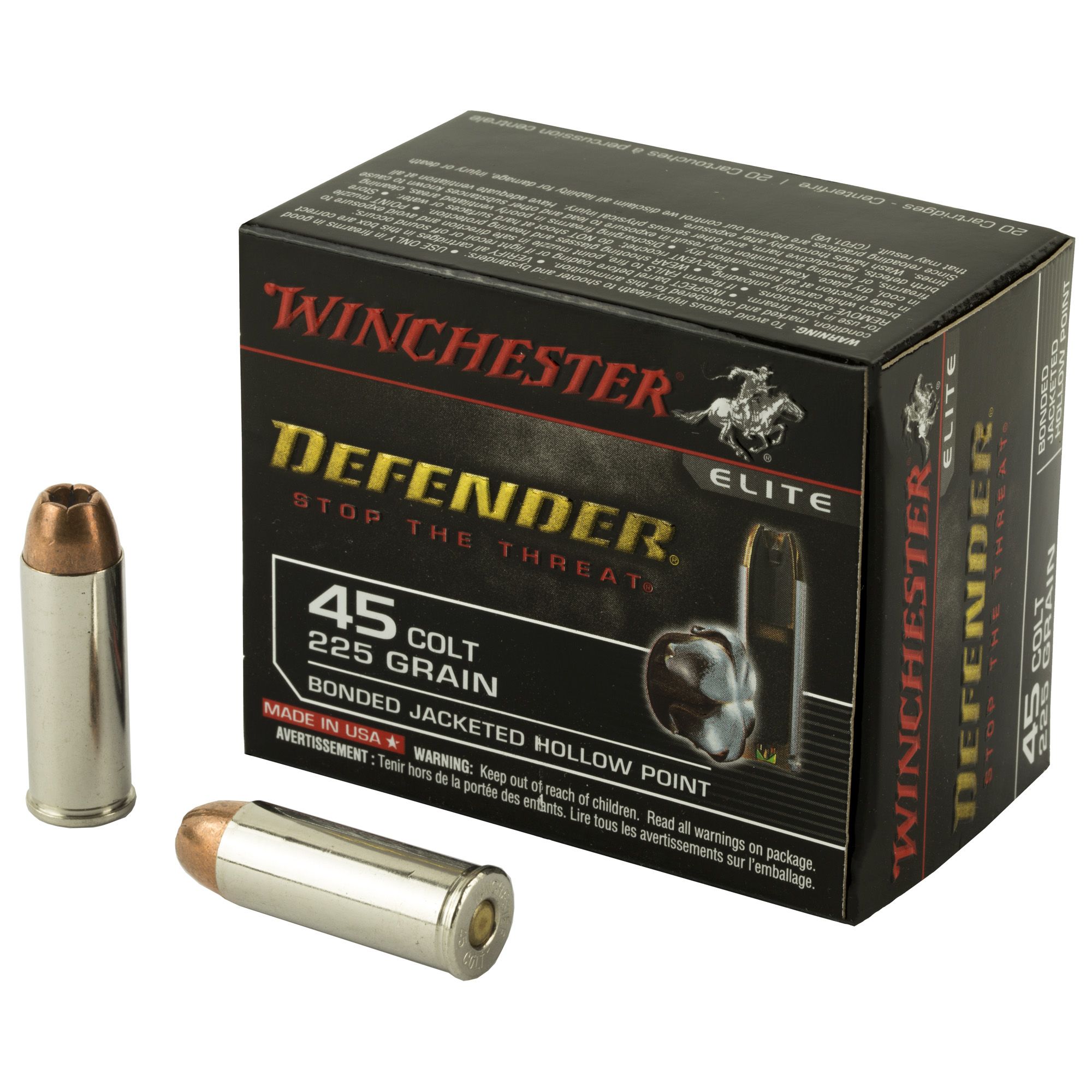WIN DEFENDER 45C 225GR JHP 20/200