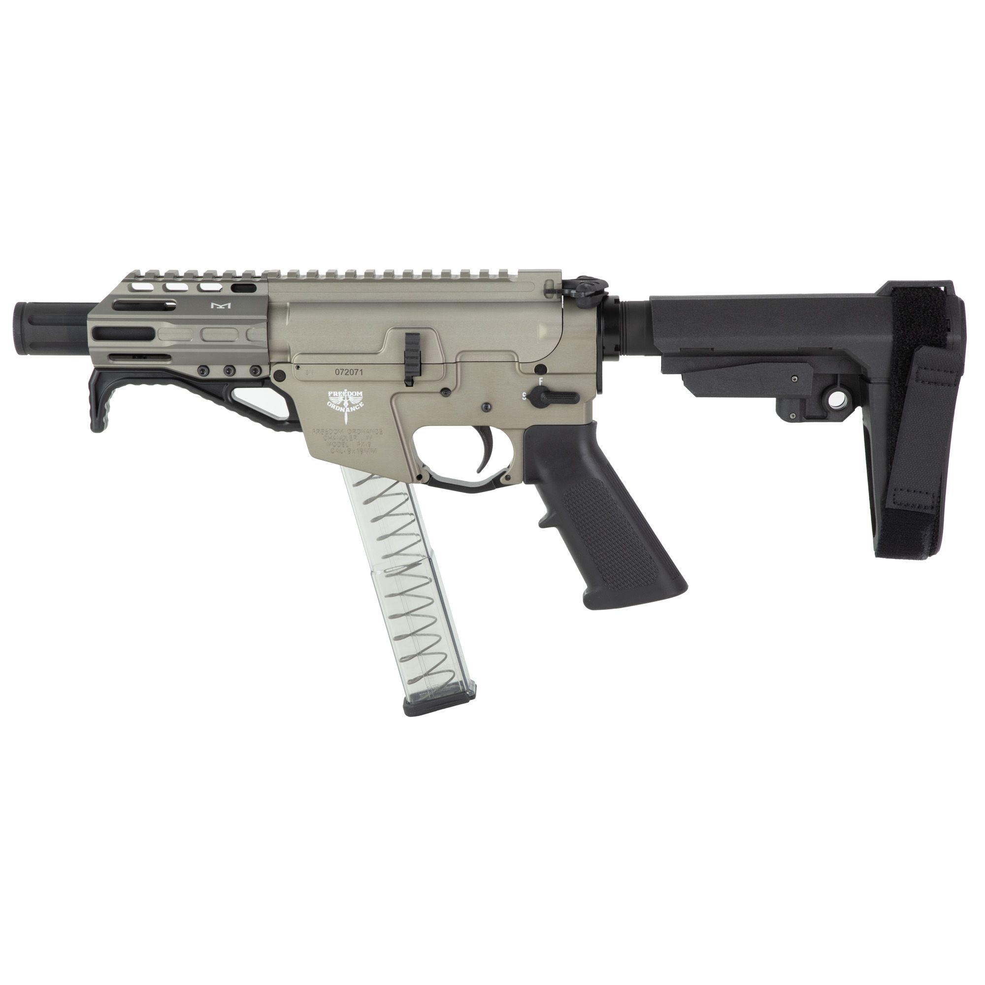 FRD ORD FX9 SBA3 9MM 4″ 32RD FDE