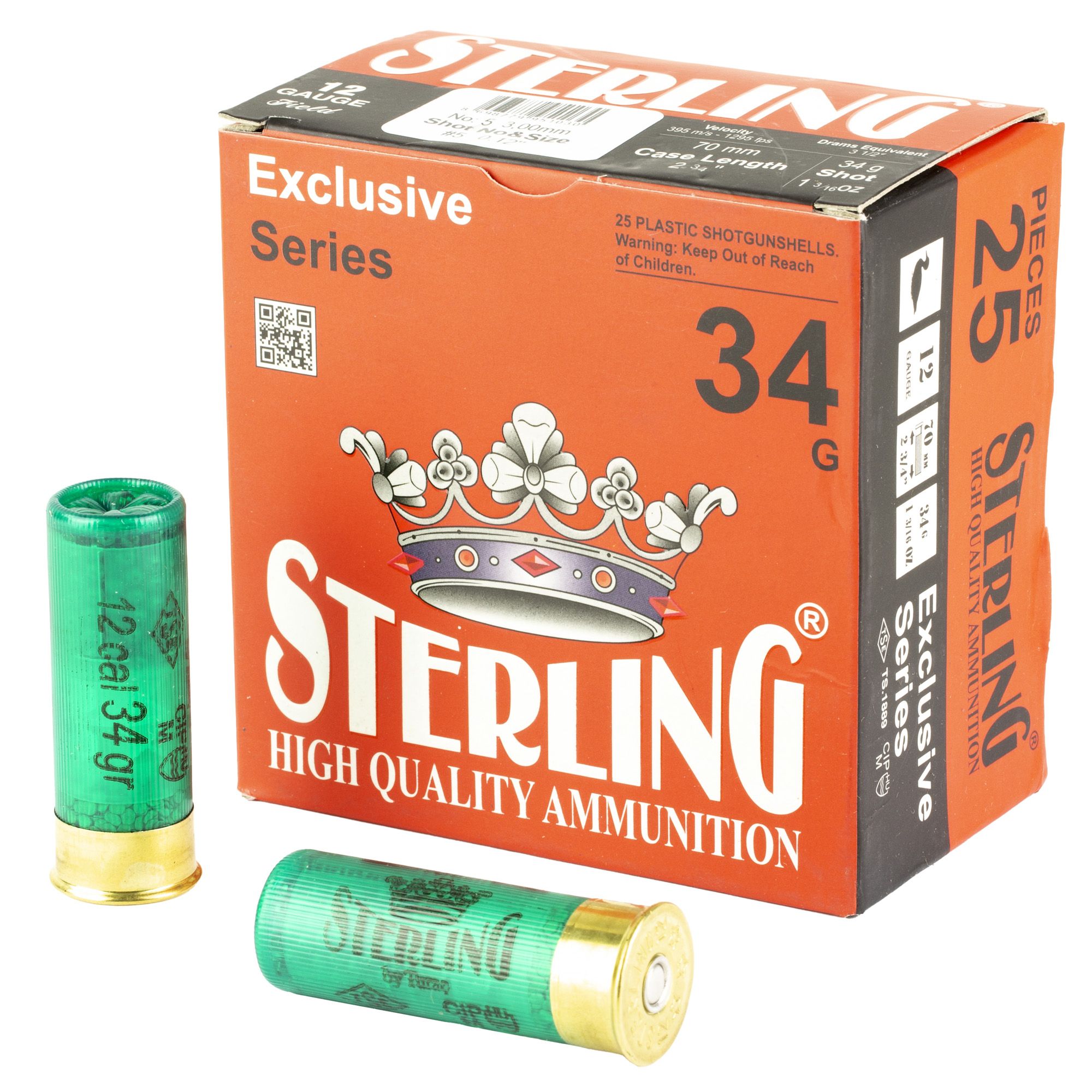 STERLING EXCLSV 12GA 2.75″ #5 25/250