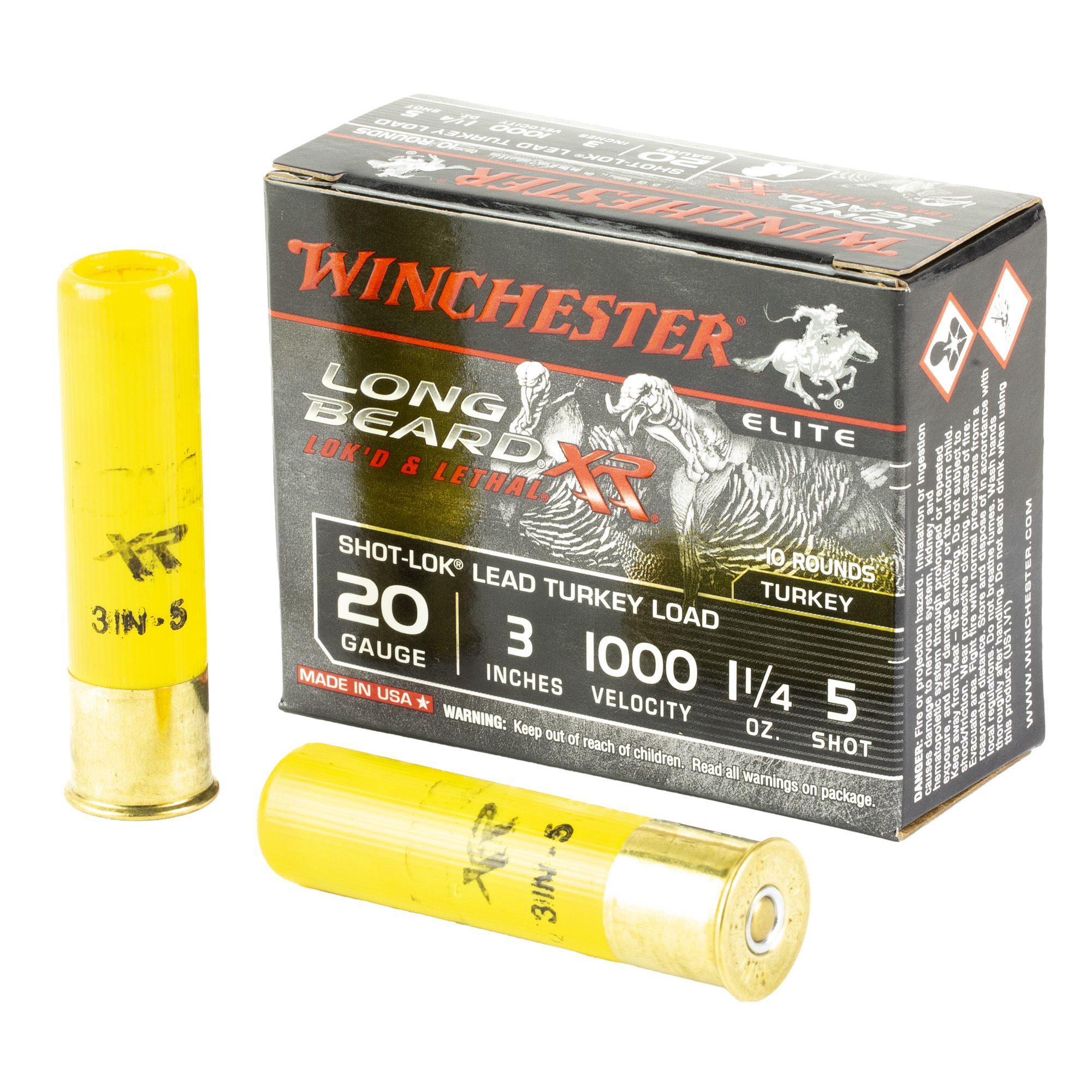 WIN LB XR TRKY 20GA 3″ #5 1.25OZ 10