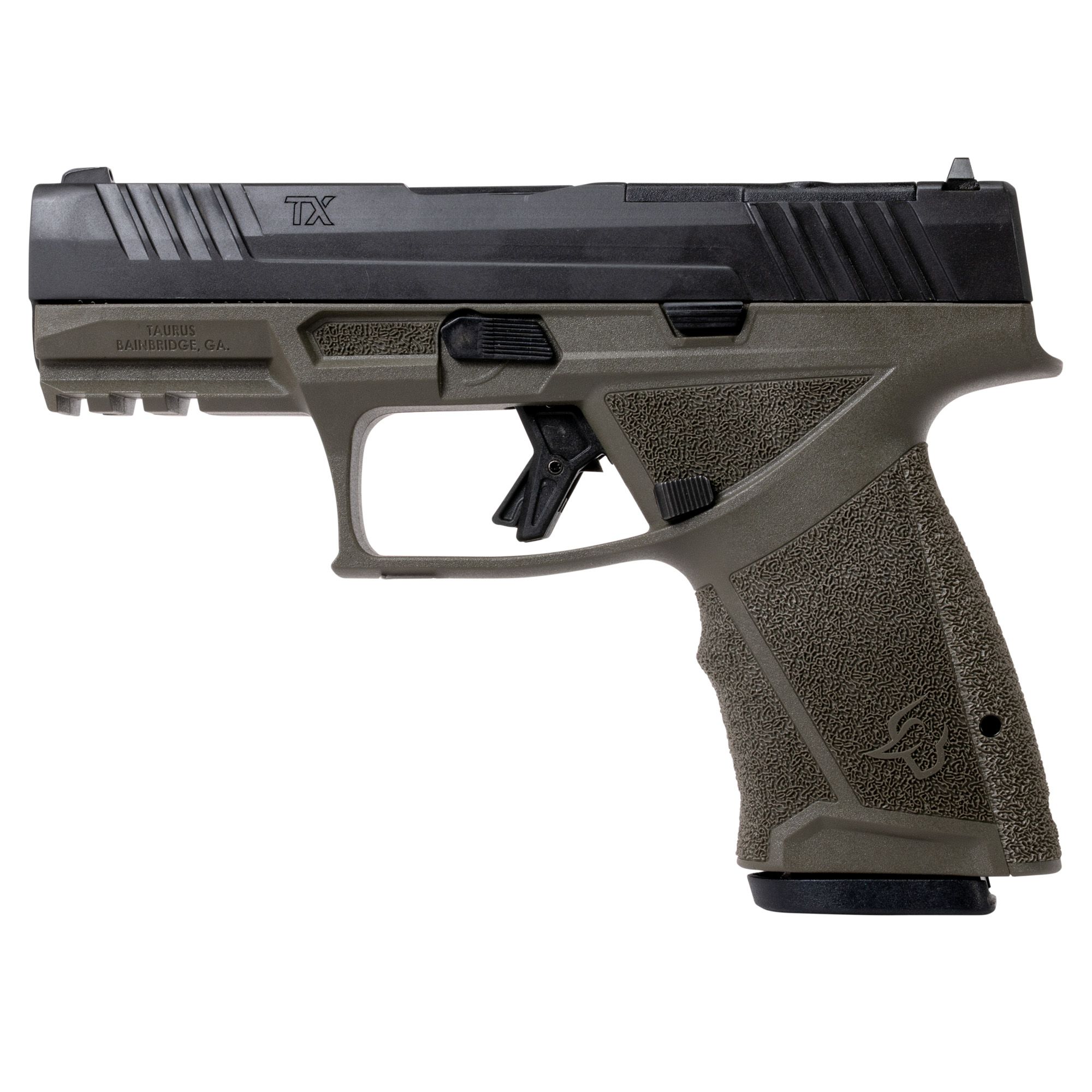 TAURUS TX 9MM 4″ 15RD ODG/BLK