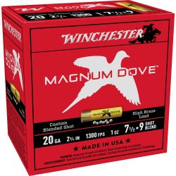 WIN MGNM DOVE 20GA 2.75″ #7.5 25/250