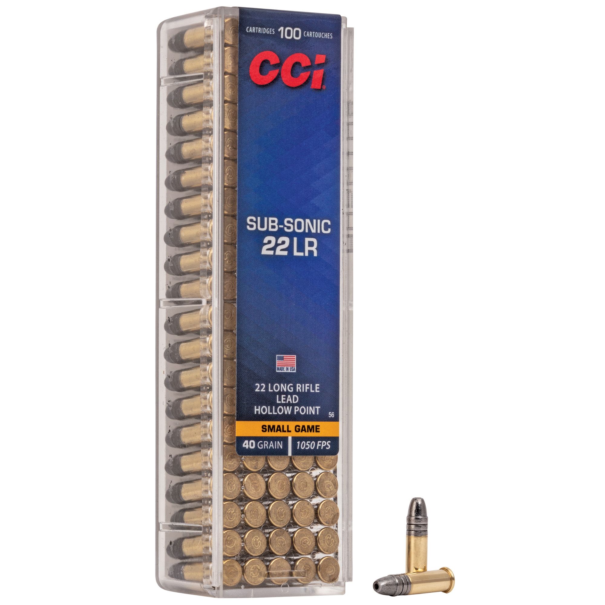 CCI 22 SUBSONIC 40GR HP 100/5000
