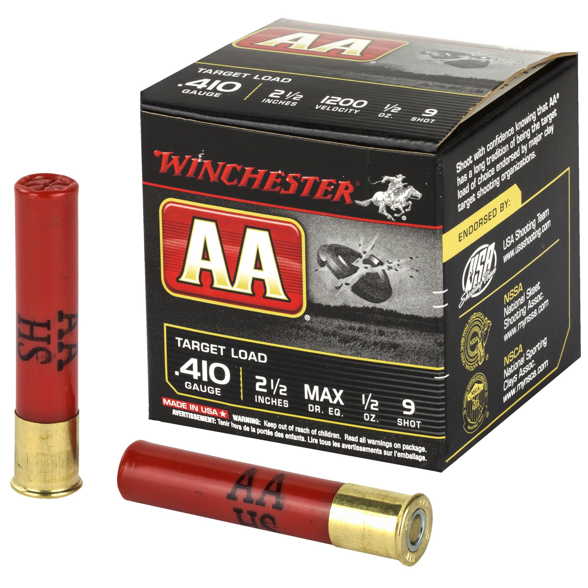 WIN AA 410 2.5″ #9 25/250