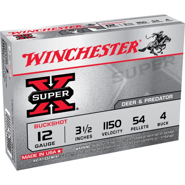 WIN SUPER-X 12GA 3.5″ 4 BUCK 5/250