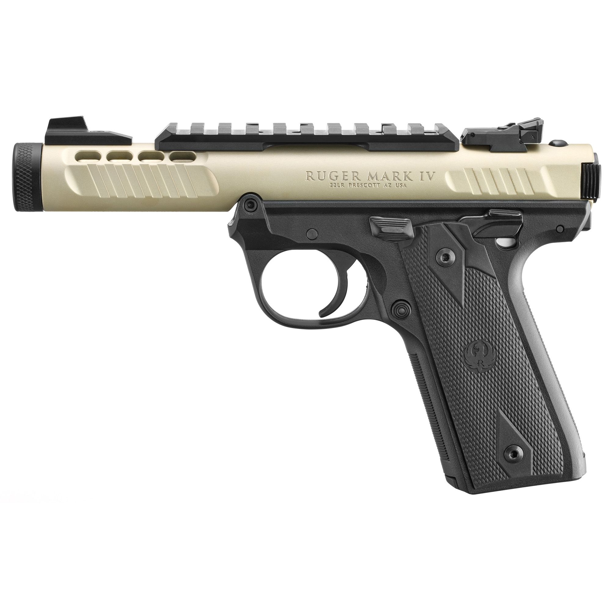 RUGER MK IV LTE 22LR 4.4″ 10RD CHAMP