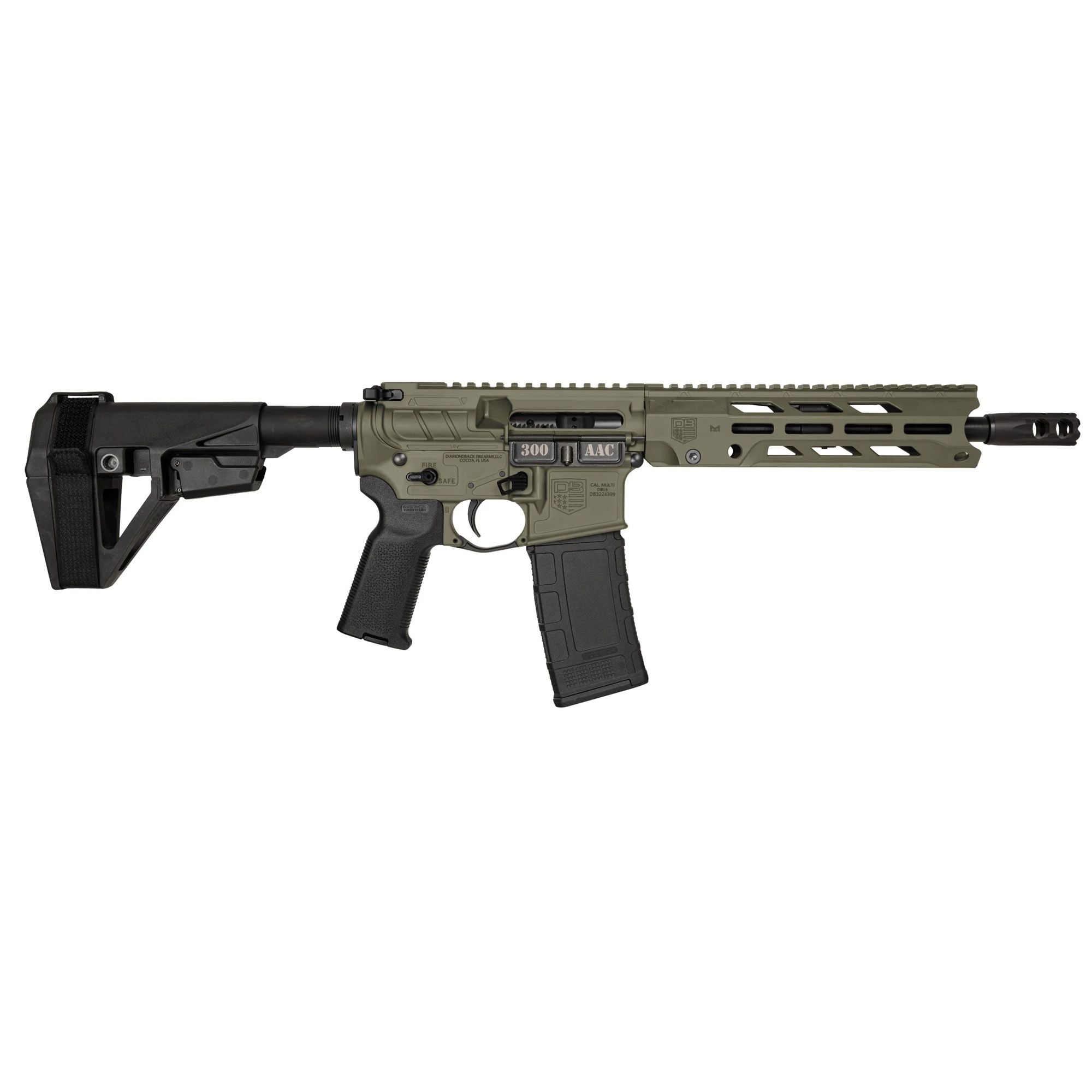 DBF DB15OBS 300BLK 10″ 30RD ODG BRC