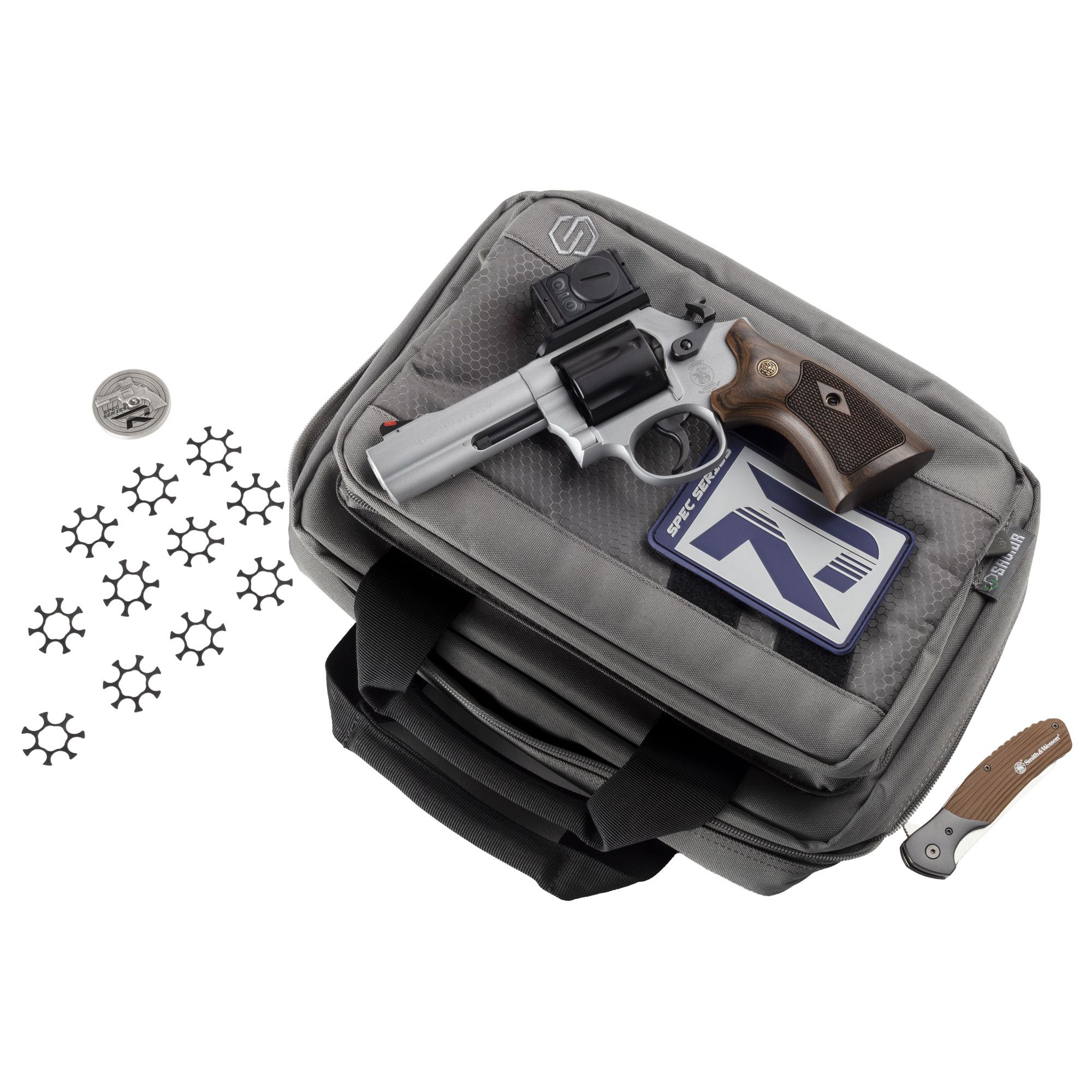 S&W 686 PLUS 357 4.13″ 7RD SSR BNDL