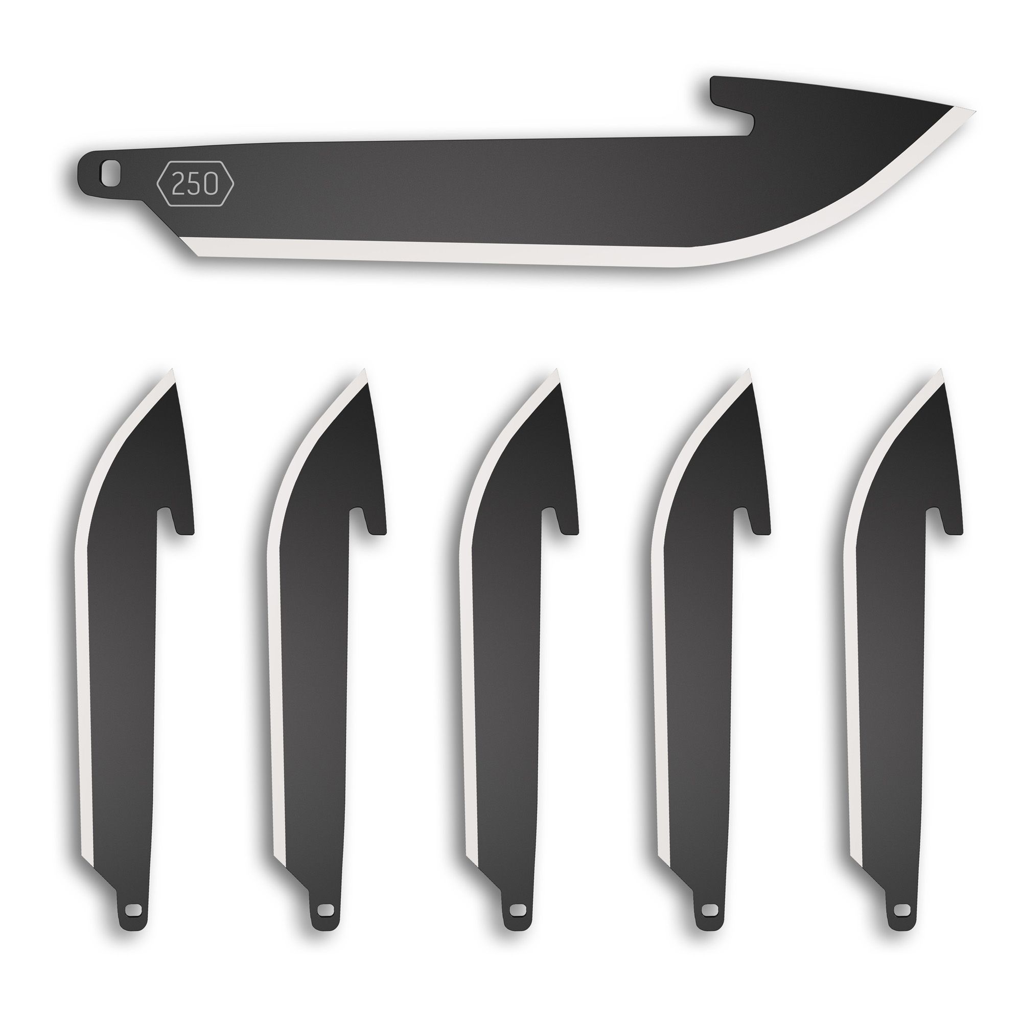 OD EDGE DROP-PT 2.5″ BLADE 6PK BLK