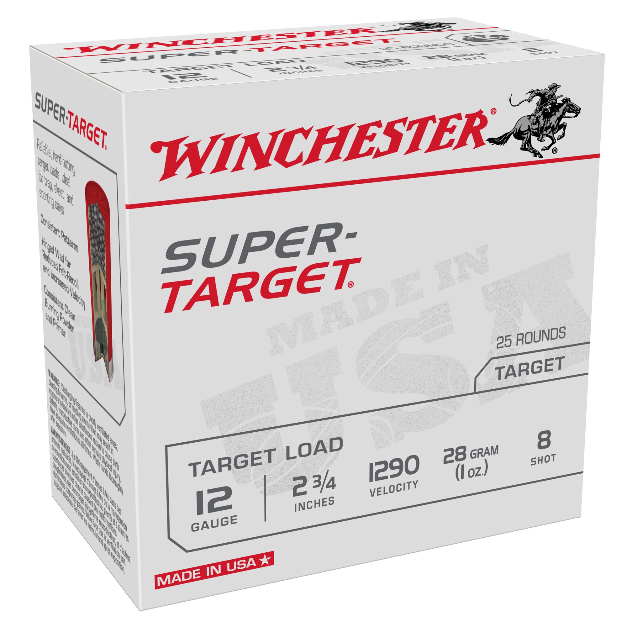 WIN SPR-TRGT 12GA 2-3/4″ #8 25/250