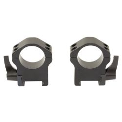 WARNE MAXIMA 1″ HRZ QD HI RINGS BLK
