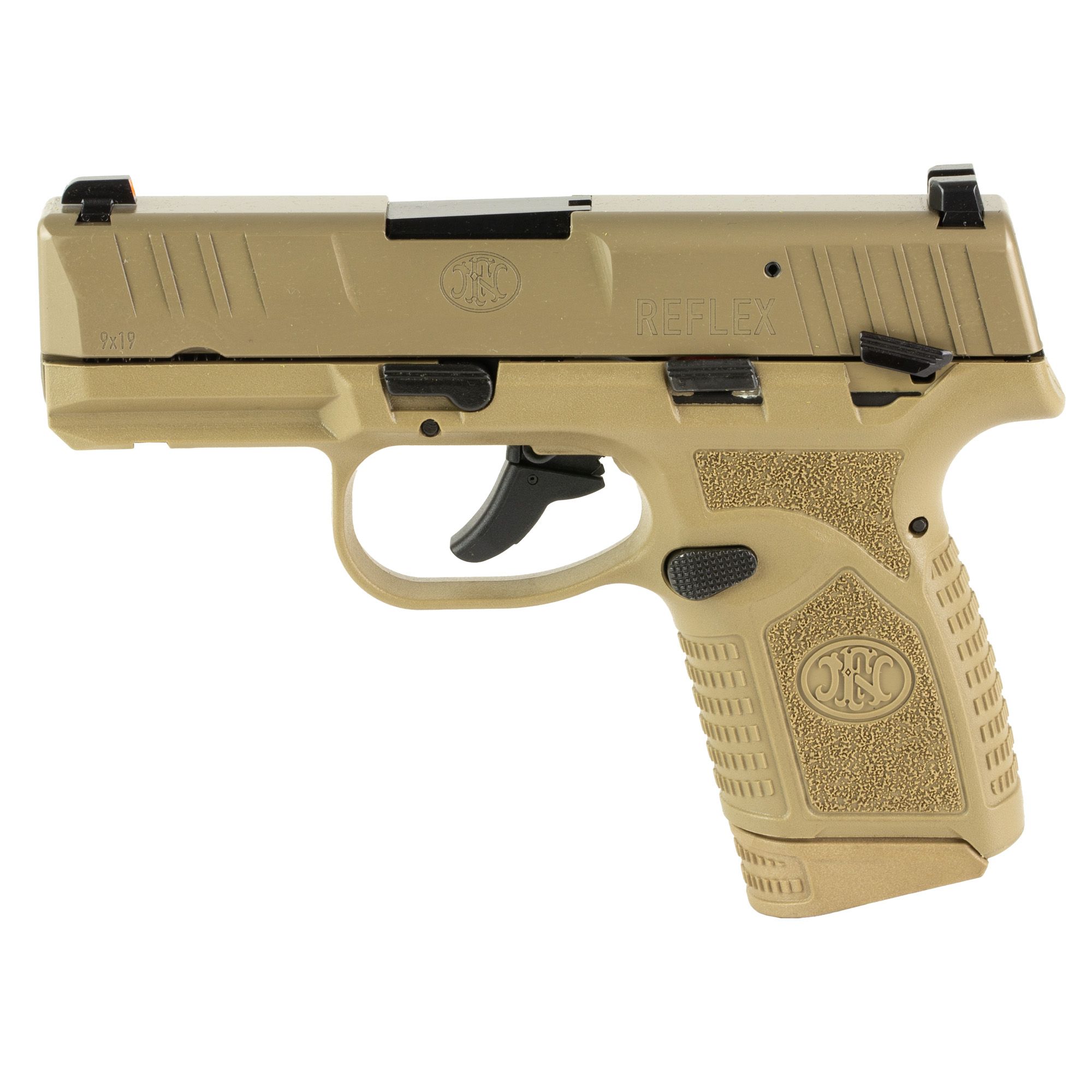 FN REFLEX MS 9MM 3.3″ 15RD FDE