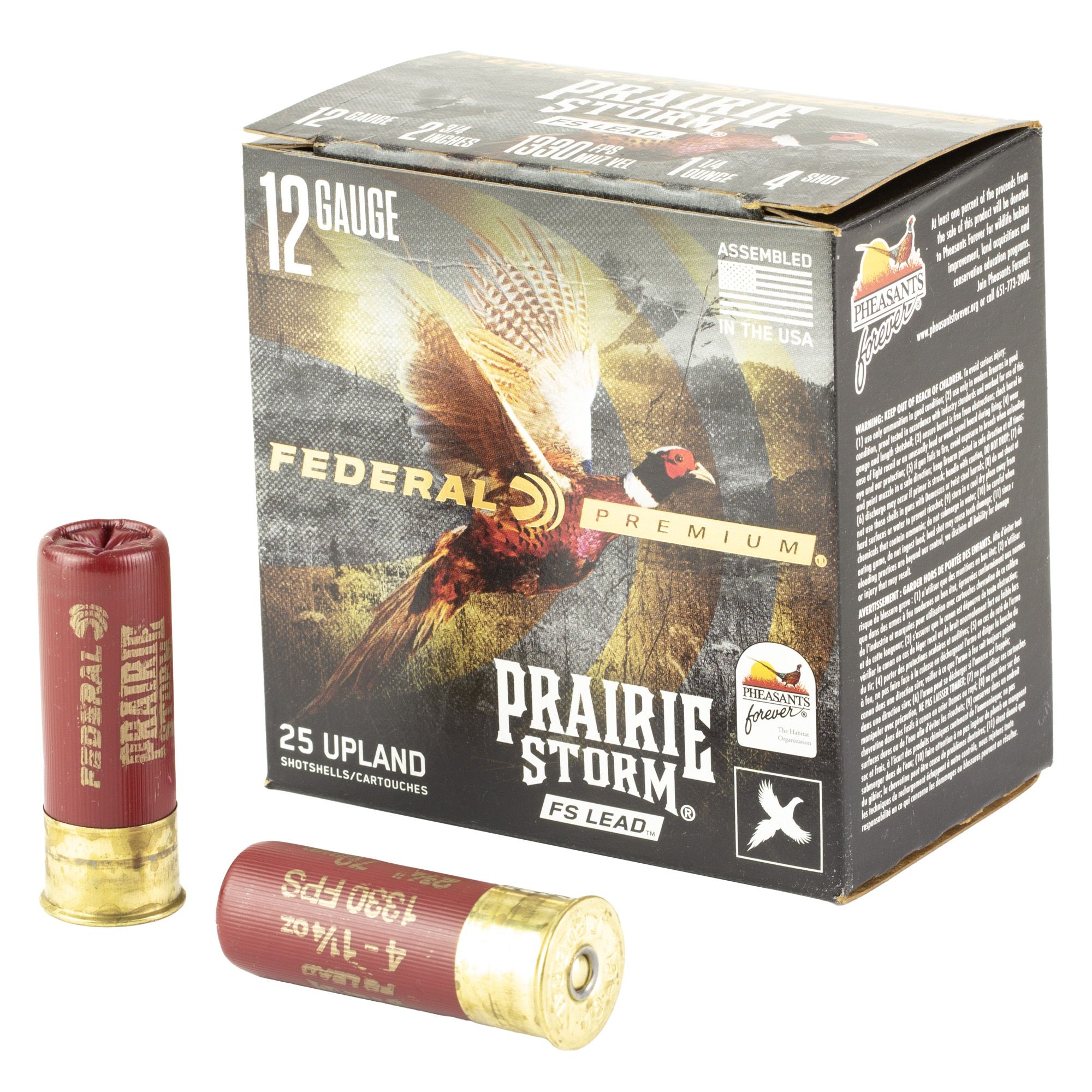 FED PR STRM 12GA 2.75″ #4 25/250