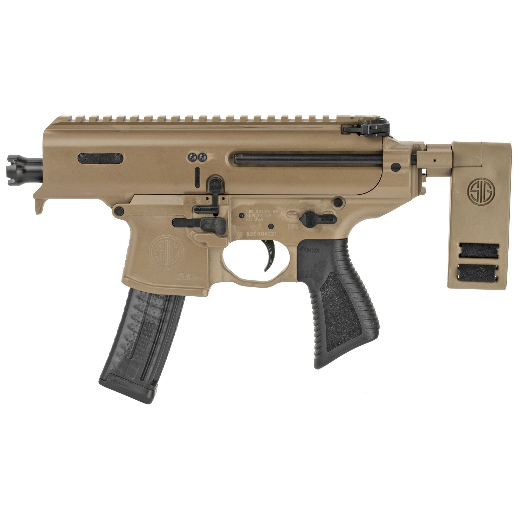SIG MPX CH 9MM 3.5″ 20RD COY W/BRACE