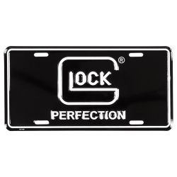 GLOCK OEM PERF LICENSE PLATE BLK/WHT