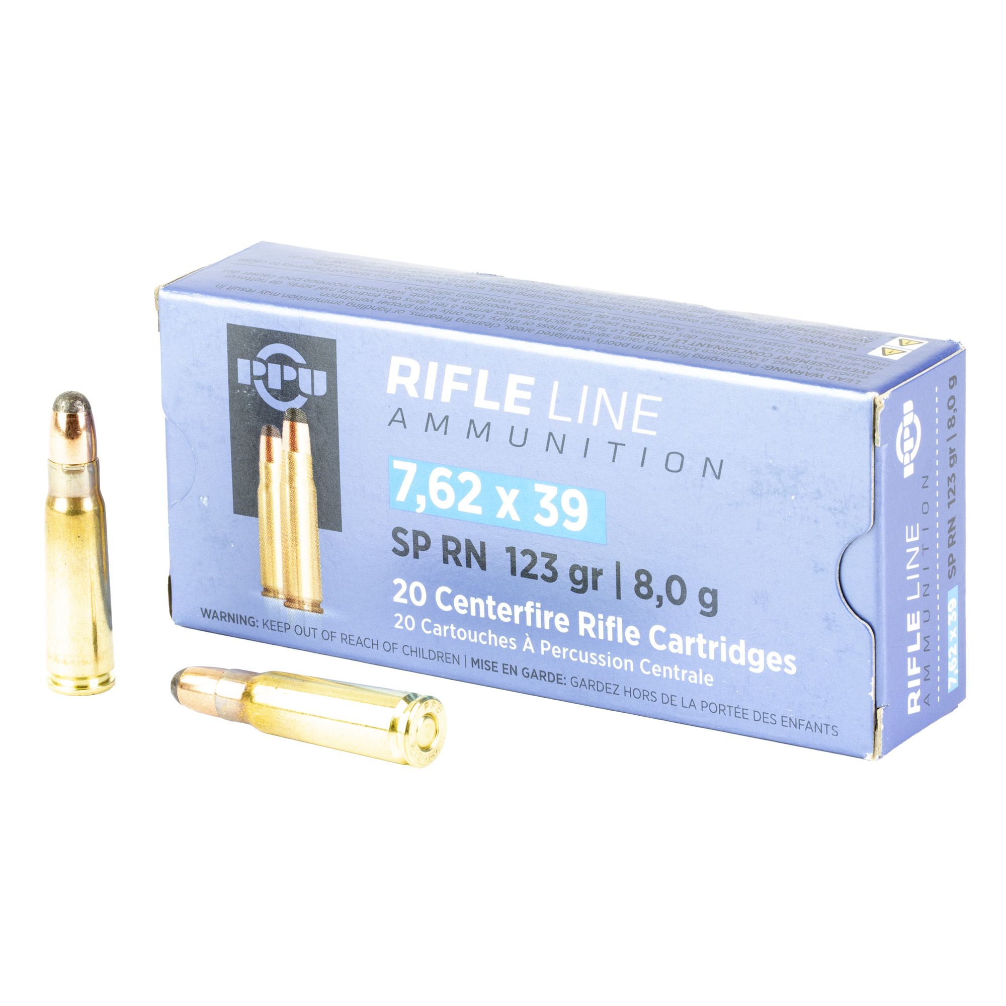 PPU 7.62X39 SP 123GR 20/1000
