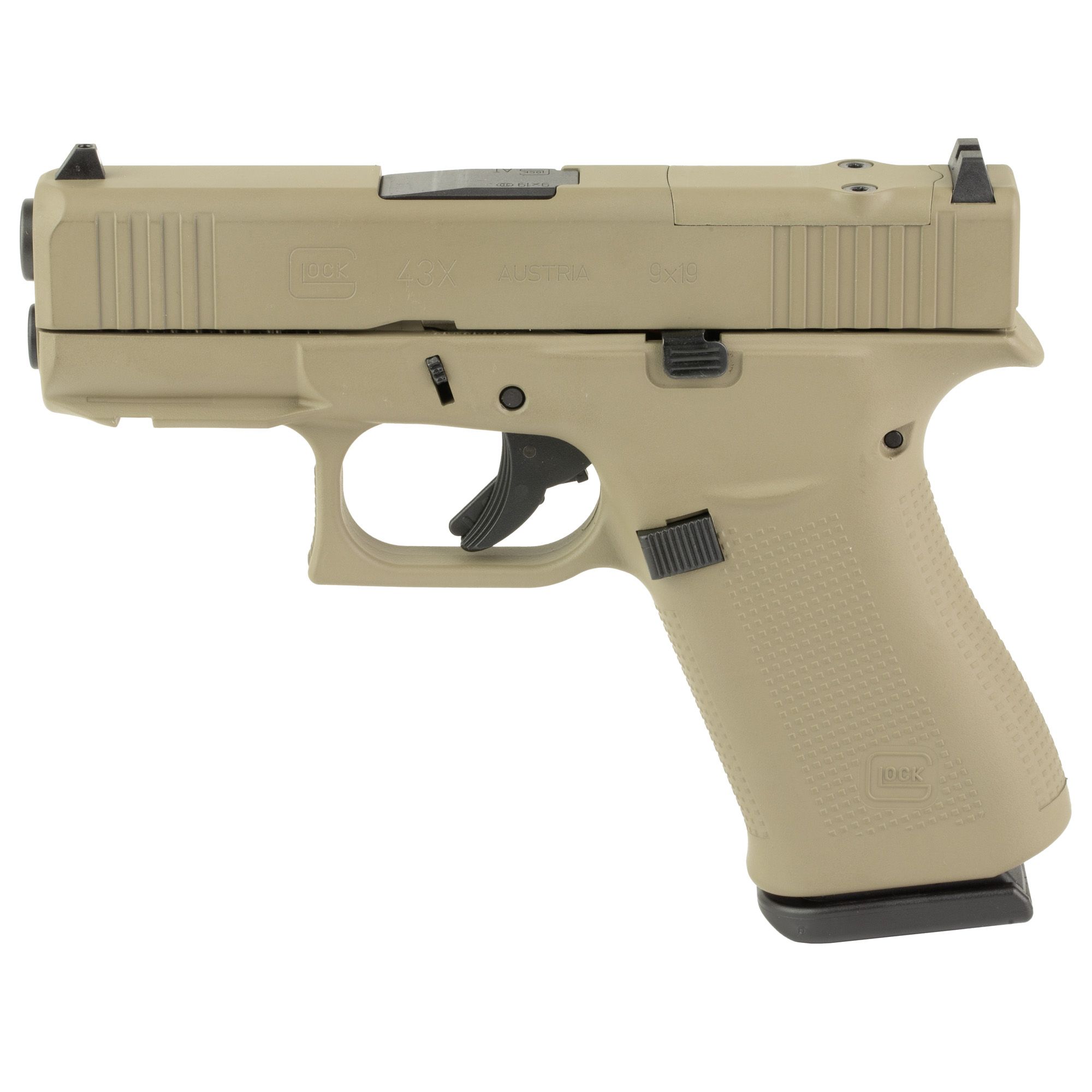 GLOCK 43X 9MM 10RD MOS FS FDE