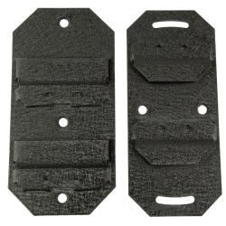 SKULL HOOKER LRG SHLDR FLUSH MNT BLK