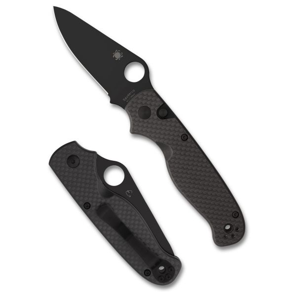SPYDERCO BUTTONUP CF PE 3.27″ BLK