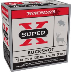 WIN SUPER-X 12GA 2.75″ 00BUCK 25/250