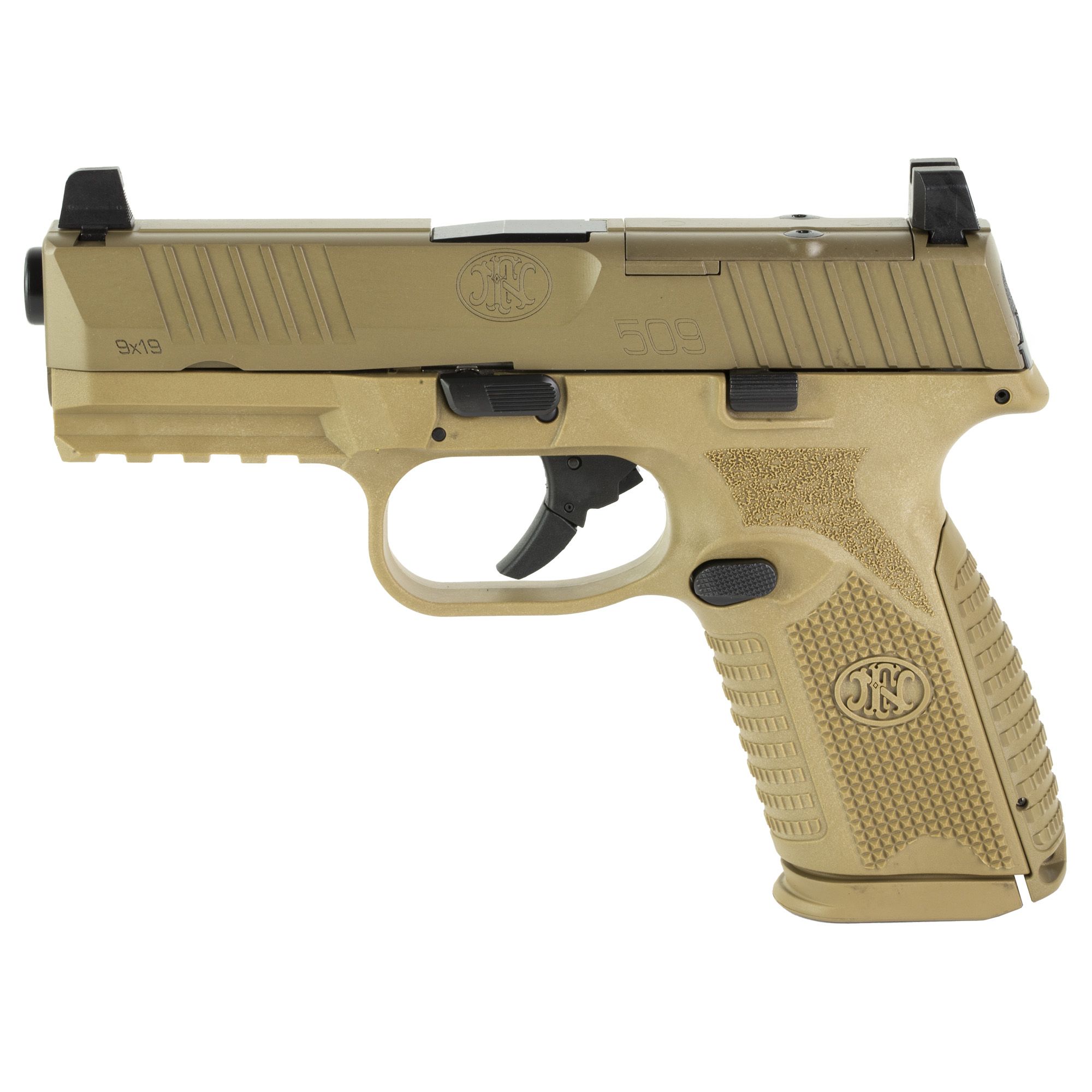 FN 509 MIDSIZE 9MM 4″ 15RD FDE