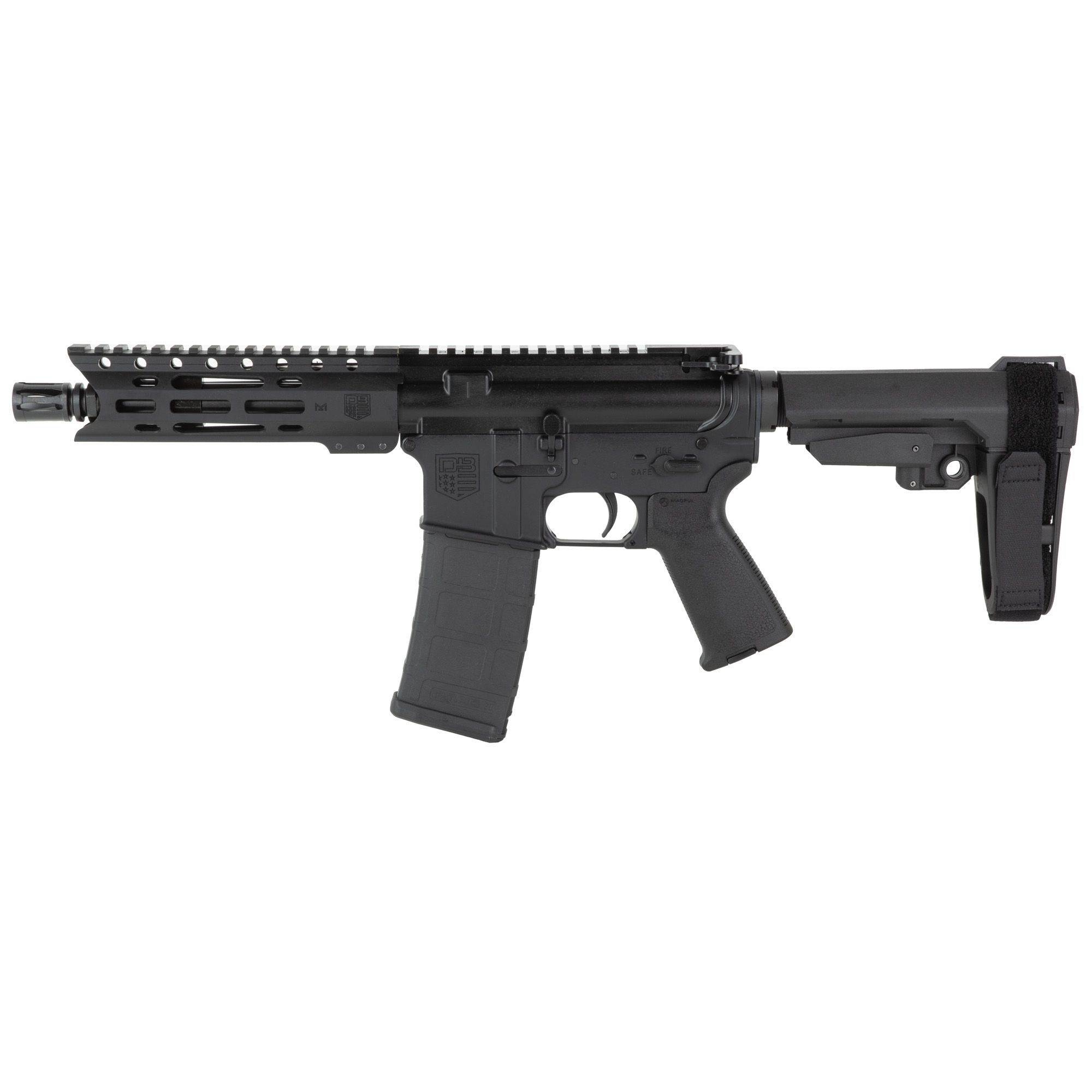 DBF DB15 5.56 7″ MLOK 30RD BLK BRACE