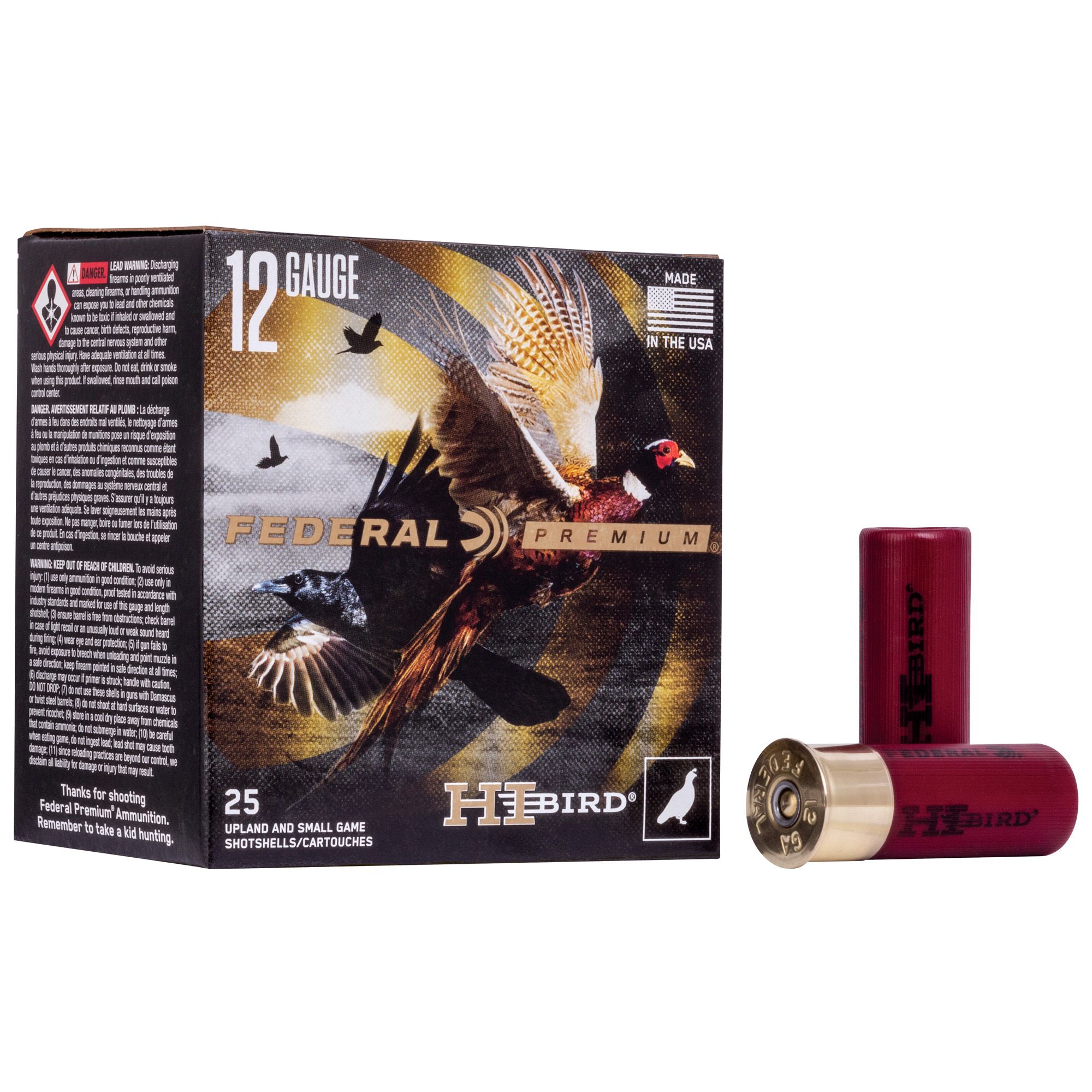 FED HI-BIRD 12GA 2.75″ #7.5 25/250