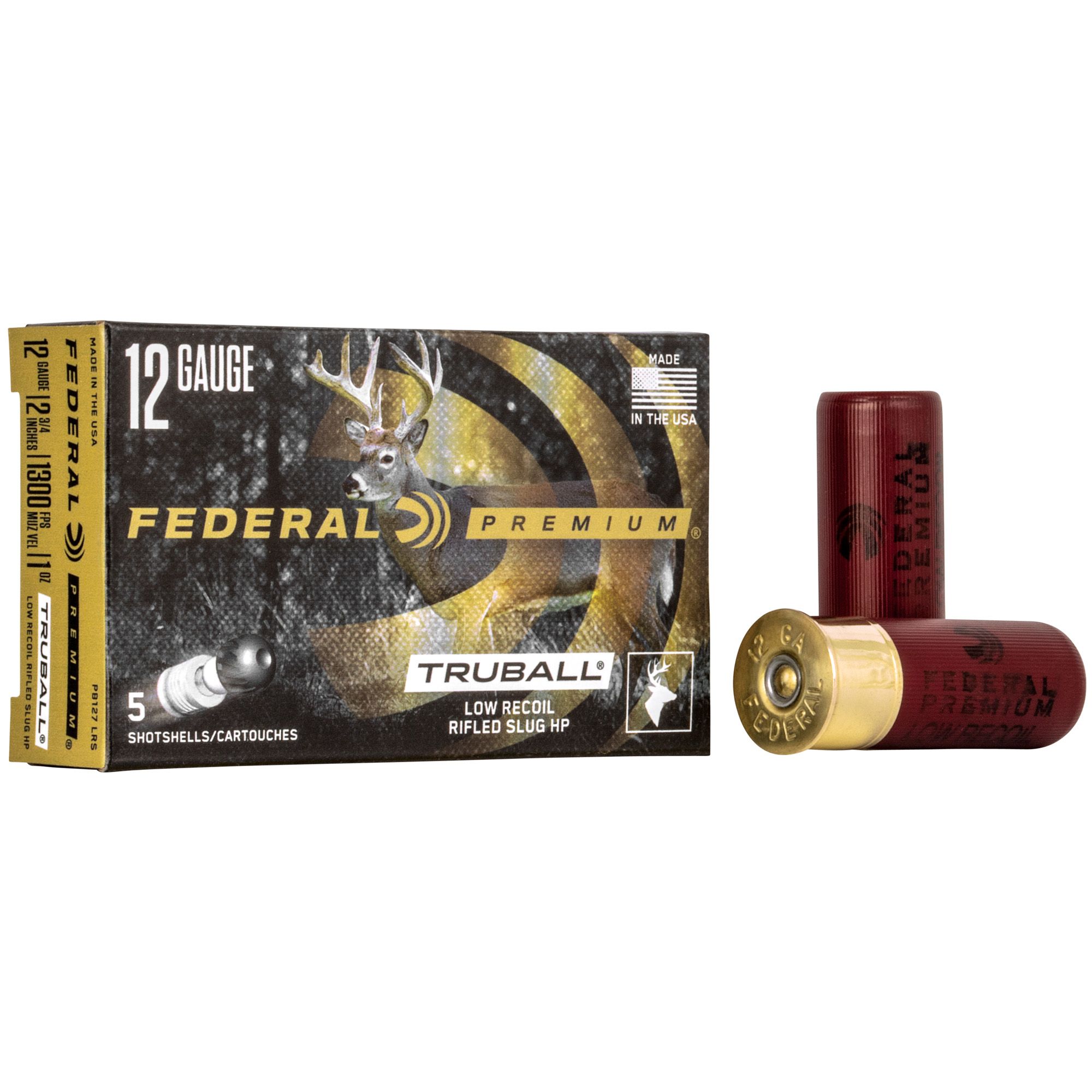 FED PRM 12GA 2.75″ LOW RCL SLG 5/250