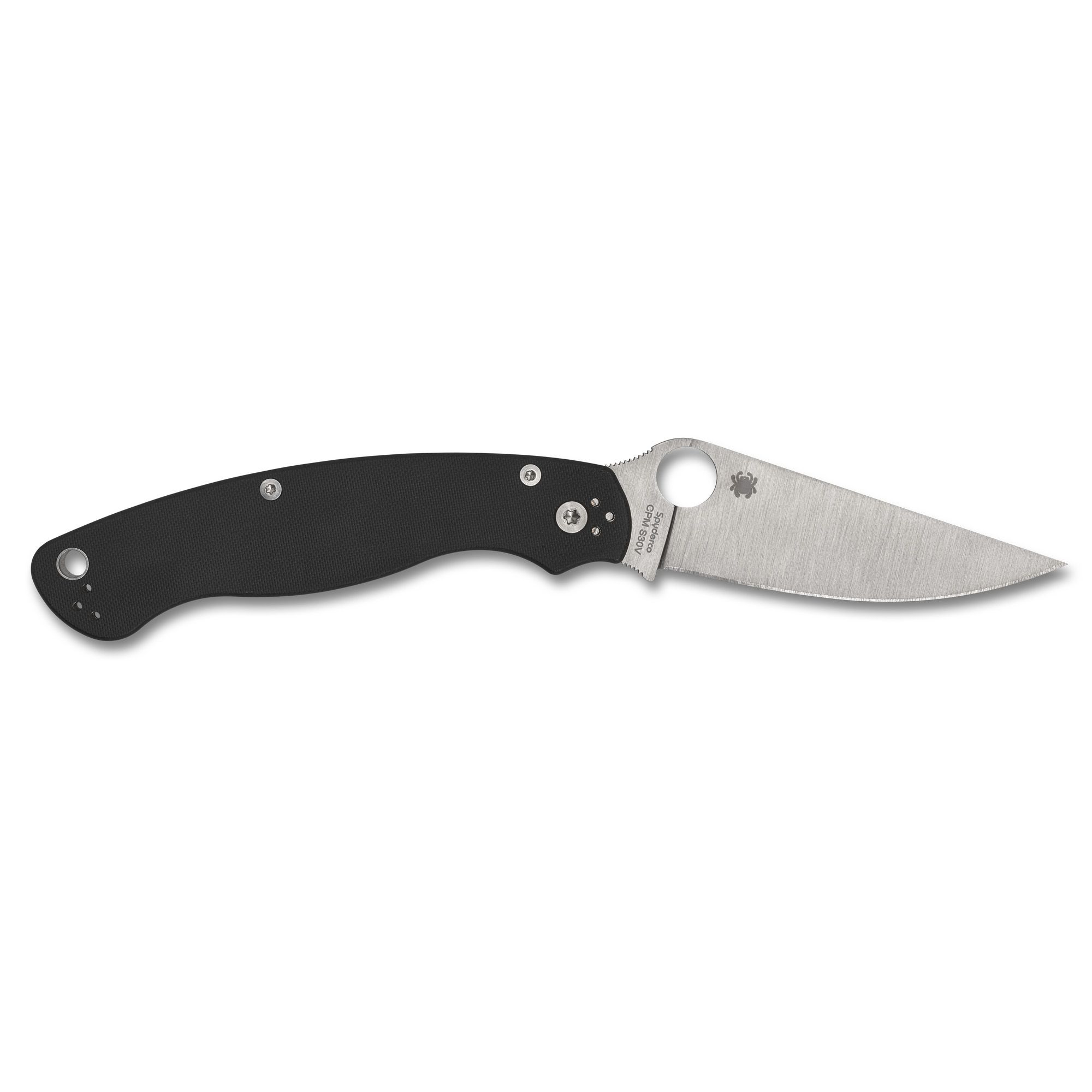 SPYDERCO MILITARY 2 4″ BLK/SLV LEFT