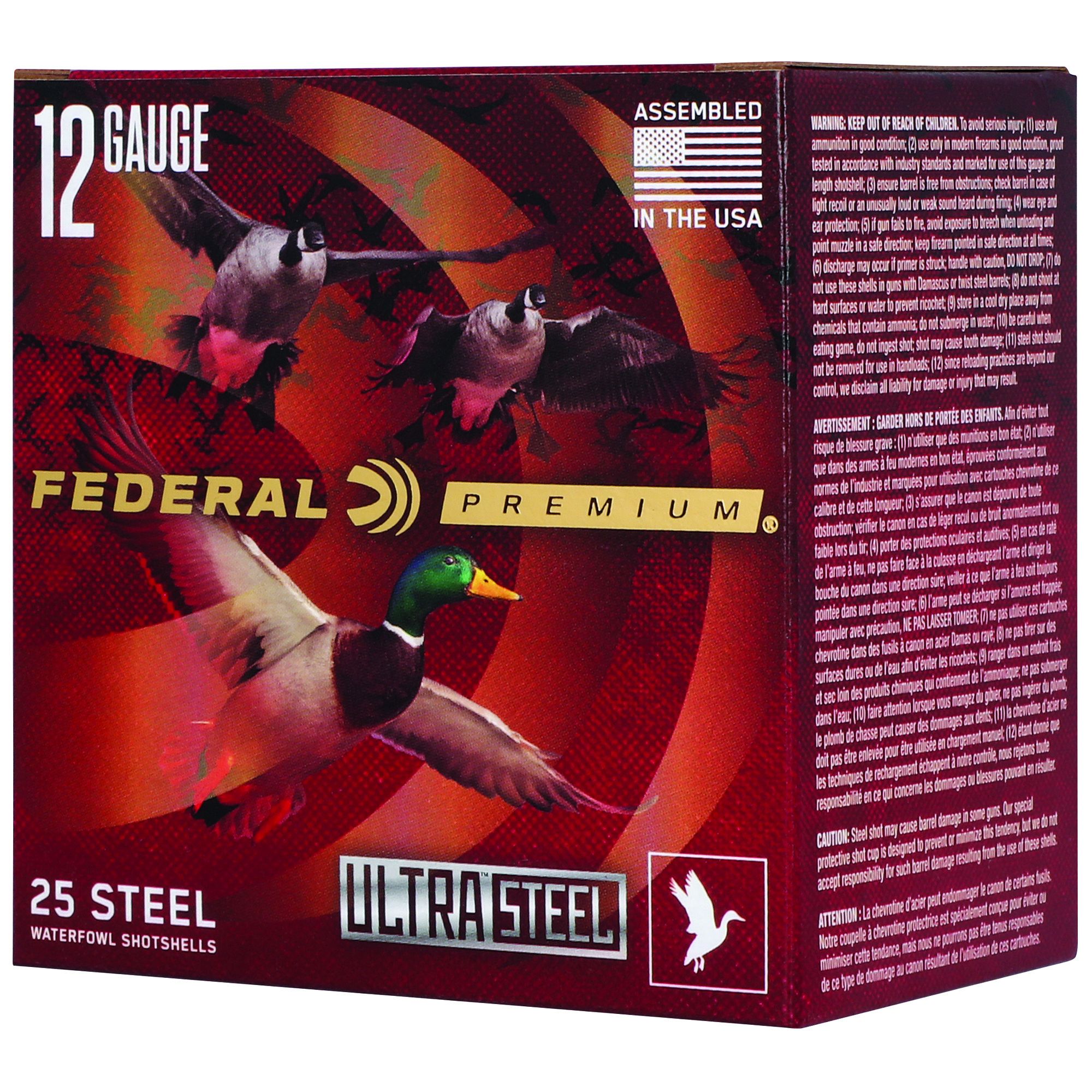 FED ULT STL 12GA 3″ 1.25OZ #2 25/250
