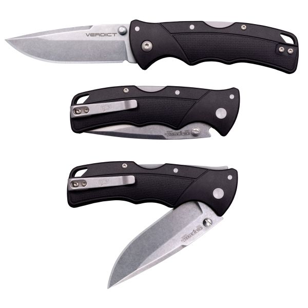 COLD STEEL VERDICT 3″ CLIP POINT BLK