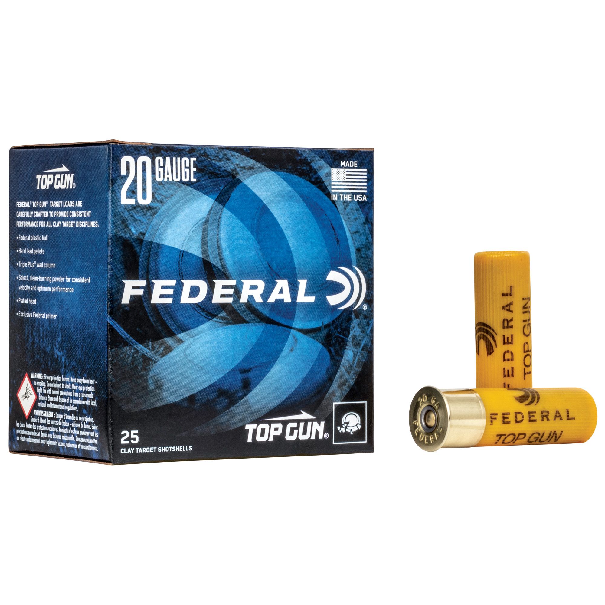 FED TOP GUN 20GA 2.75″ #8 25/250